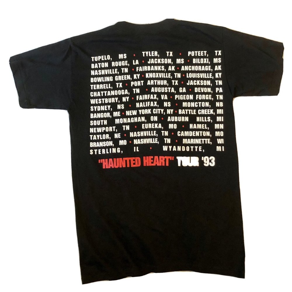 Vintage Sammy Kershaw Haunted Heart Tour Shirt 1993 Size Medium Single Stitch - Picture 3 of 5